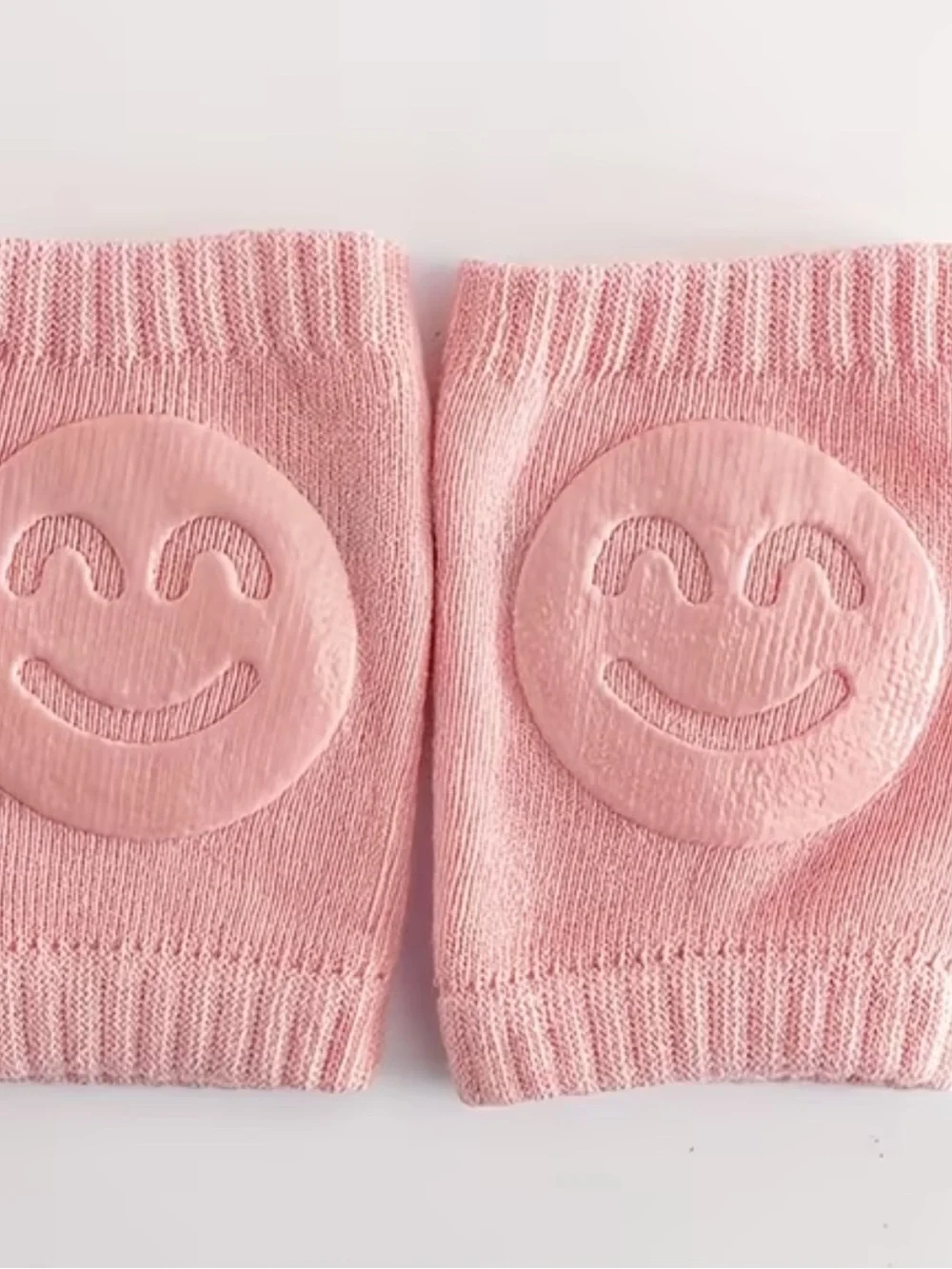 Baby Pink Knee Protectors for Crawling - Soft Stretch Mittens by
